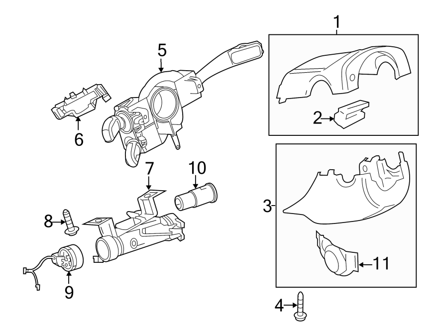 10STEERING COLUMN. SHROUD. SWITCHES & LEVERS.https://images.simplepart.com/images/parts/motor/fullsize/9274416.png