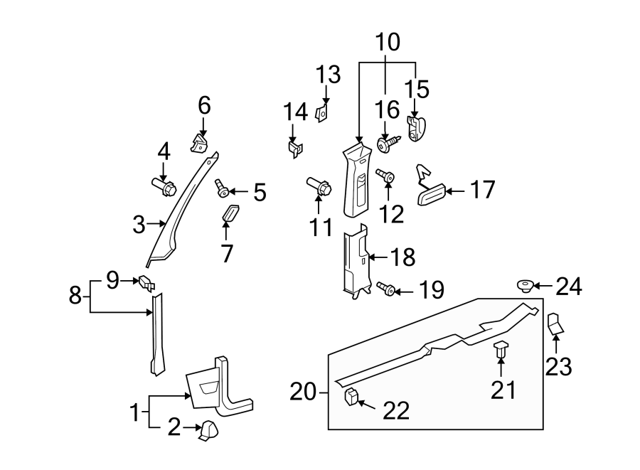 17PILLARS. ROCKER & FLOOR. INTERIOR TRIM.https://images.simplepart.com/images/parts/motor/fullsize/9274615.png