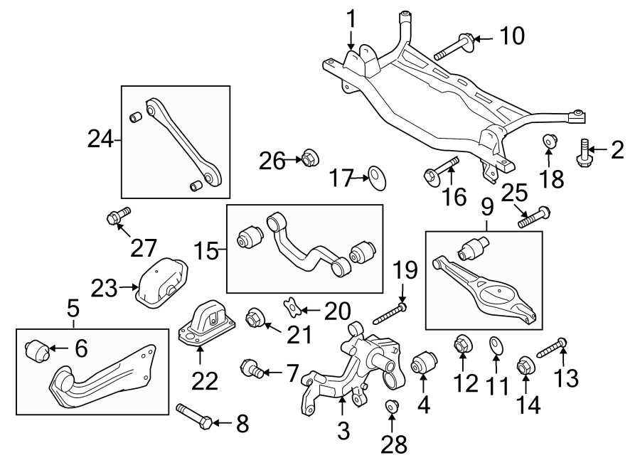 REAR SUSPENSION. SUSPENSION COMPONENTS.