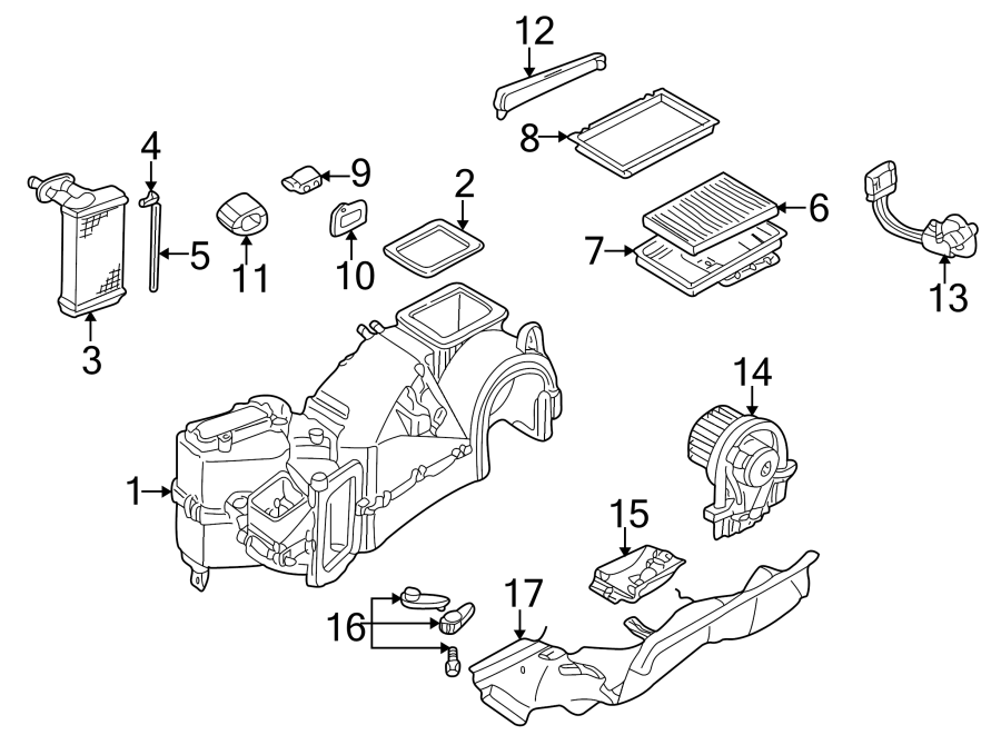 2AIR CONDITIONER & HEATER. EVAPORATOR & HEATER COMPONENTS.https://images.simplepart.com/images/parts/motor/fullsize/9276145.png