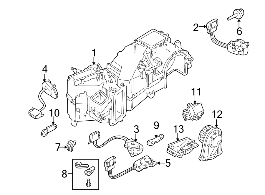 11AIR CONDITIONER & HEATER. EVAPORATOR & HEATER COMPONENTS.https://images.simplepart.com/images/parts/motor/fullsize/9276150.png