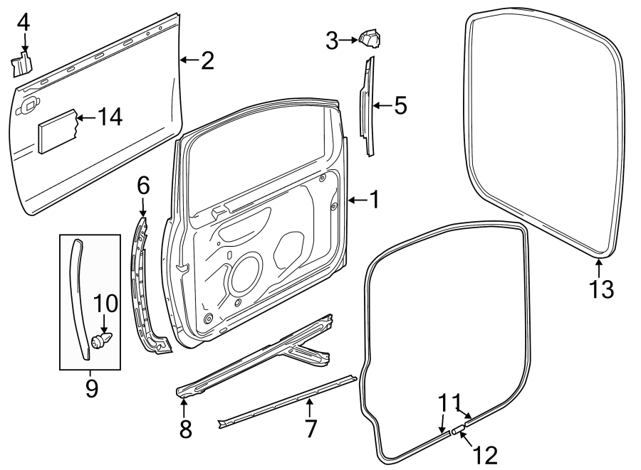 6FRONT DOOR. DOOR & COMPONENTS.https://images.simplepart.com/images/parts/motor/fullsize/9276602.png