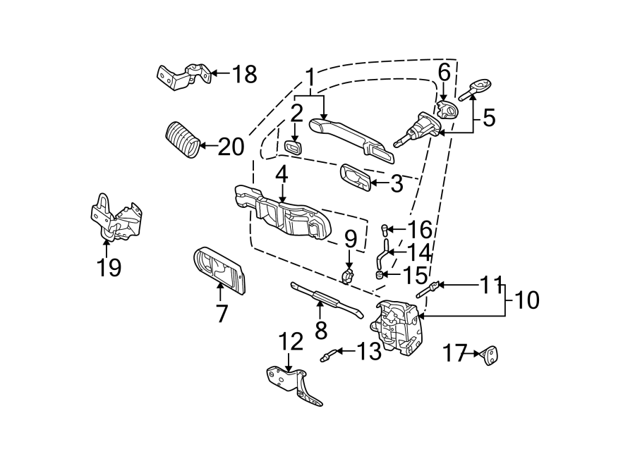 13FRONT DOOR. LOCK & HARDWARE.https://images.simplepart.com/images/parts/motor/fullsize/9276620.png