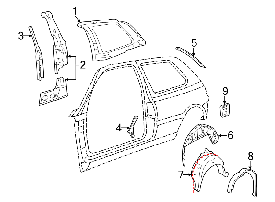 5QUARTER PANEL. INNER COMPONENTS.https://images.simplepart.com/images/parts/motor/fullsize/9276675.png