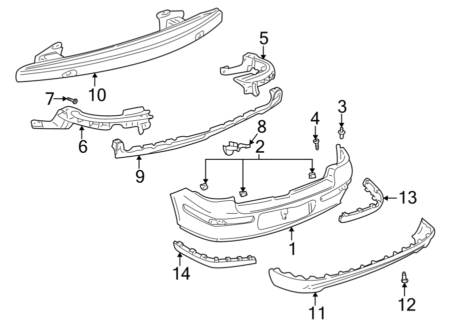 3REAR BUMPER. BUMPER & COMPONENTS.https://images.simplepart.com/images/parts/motor/fullsize/9276780.png