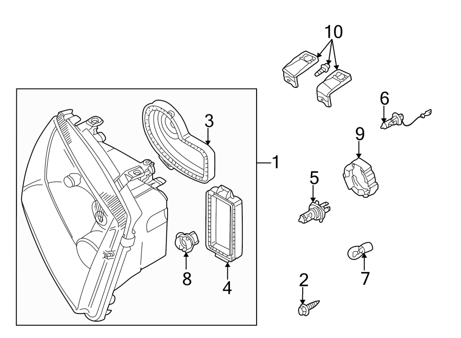 7FRONT LAMPS. HEADLAMP COMPONENTS.https://images.simplepart.com/images/parts/motor/fullsize/9277030.png