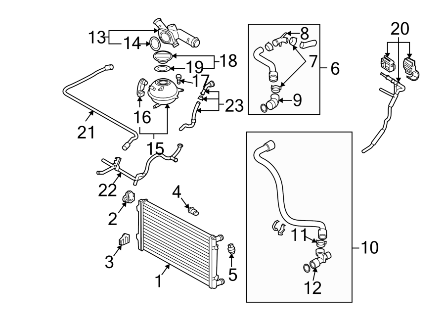 RADIATOR & COMPONENTS.