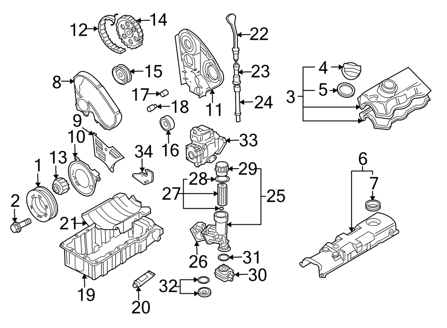 ENGINE / TRANSAXLE. ENGINE PARTS.