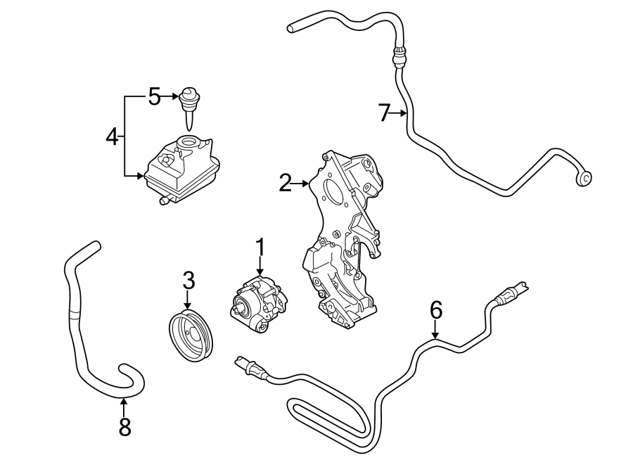 STEERING GEAR & LINKAGE. PUMP & HOSES.