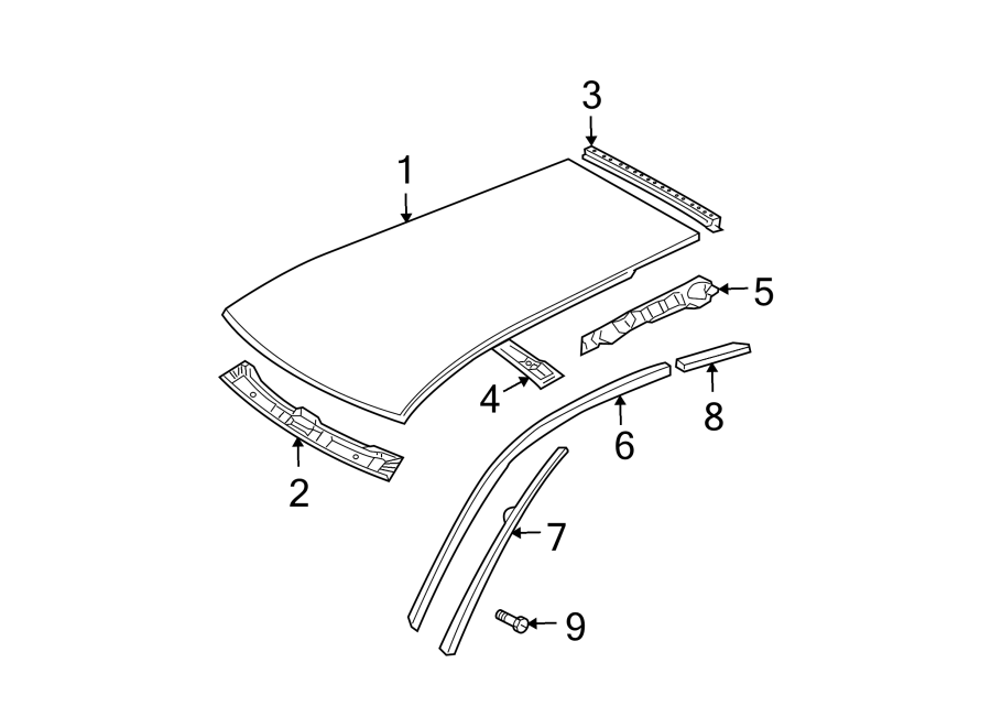 2EXTERIOR TRIM. ROOF & COMPONENTS.https://images.simplepart.com/images/parts/motor/fullsize/9277512.png