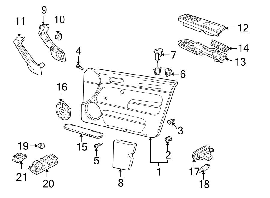 7Front door. Interior trim.https://images.simplepart.com/images/parts/motor/fullsize/9277565.png