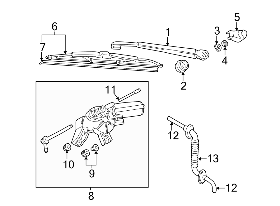 11LIFT GATE. WIPER & WASHER COMPONENTS.https://images.simplepart.com/images/parts/motor/fullsize/9277665.png