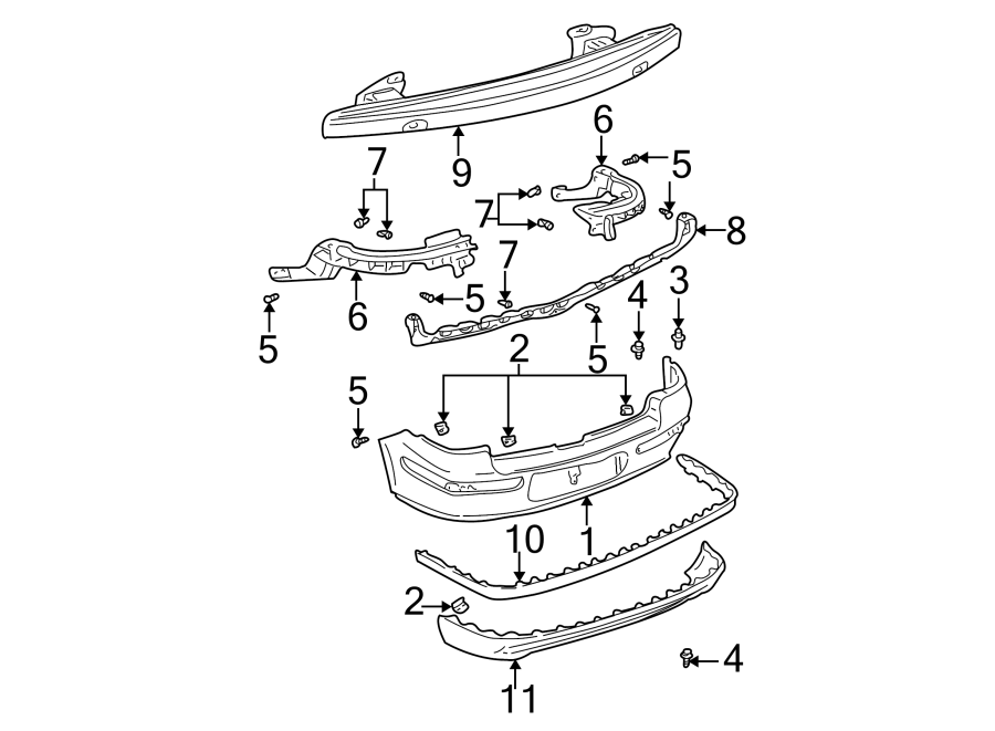 3REAR BUMPER. BUMPER & COMPONENTS.https://images.simplepart.com/images/parts/motor/fullsize/9277692.png