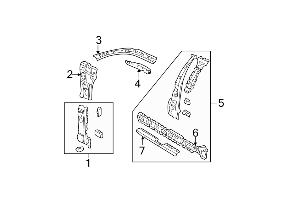 7Pillars. Rocker & floor. Center pillar & rocker. Hinge pillar.https://images.simplepart.com/images/parts/motor/fullsize/9277705.png