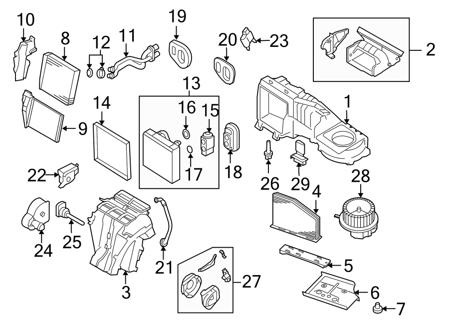 9AIR CONDITIONER & HEATER. EVAPORATOR & HEATER COMPONENTS.https://images.simplepart.com/images/parts/motor/fullsize/9279105.png