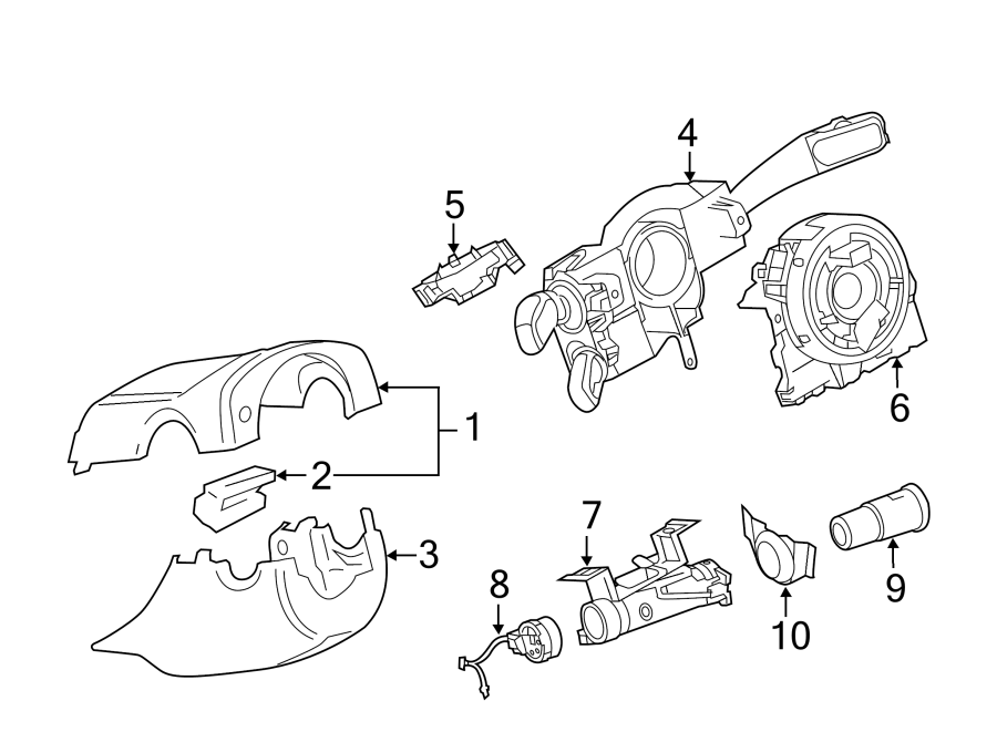 9STEERING COLUMN. SHROUD. SWITCHES & LEVERS.https://images.simplepart.com/images/parts/motor/fullsize/9279447.png