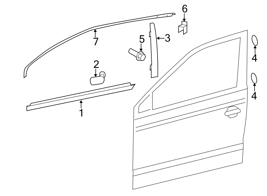 3FRONT DOOR. EXTERIOR TRIM.https://images.simplepart.com/images/parts/motor/fullsize/9279670.png