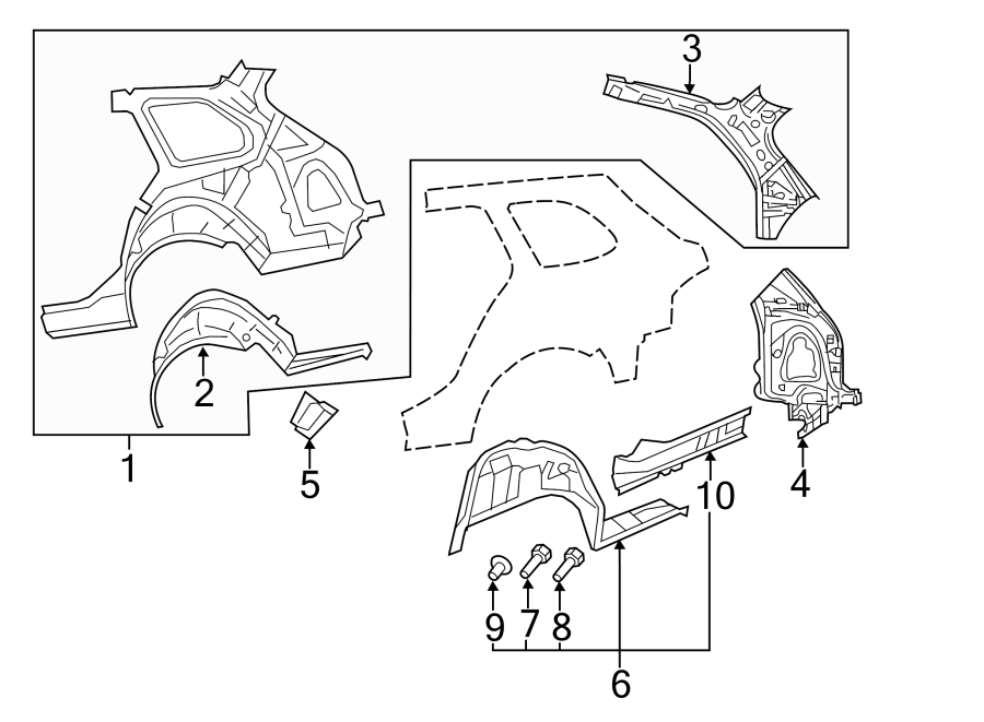 5QUARTER PANEL. INNER STRUCTURE.https://images.simplepart.com/images/parts/motor/fullsize/9279780.png