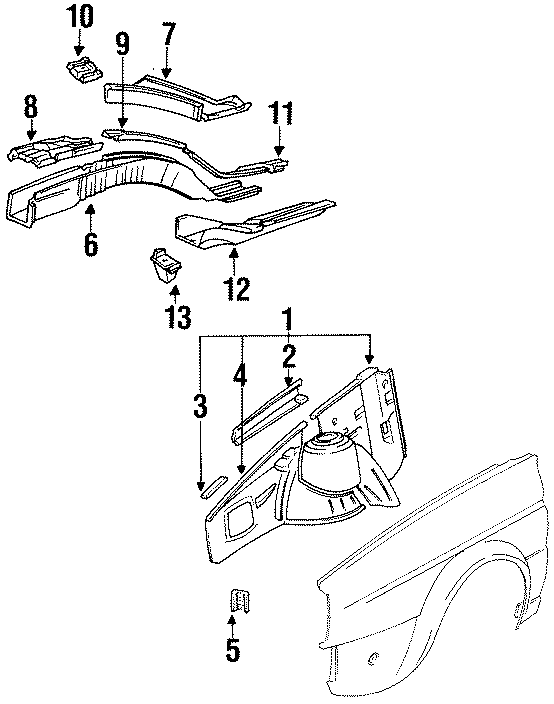 10FENDER. STRUCTURAL COMPONENTS & RAILS.https://images.simplepart.com/images/parts/motor/fullsize/928061.png