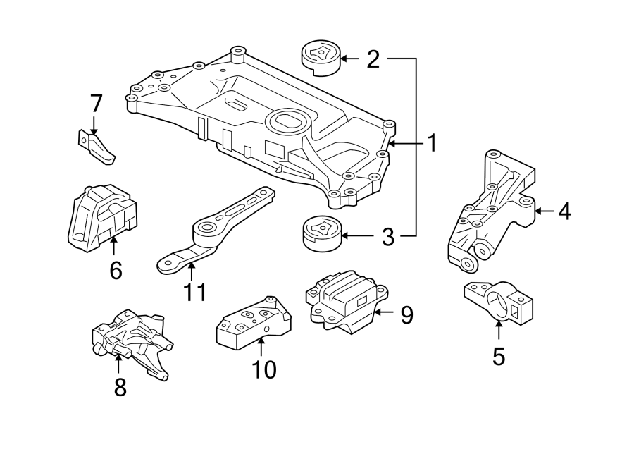 3ENGINE / TRANSAXLE. ENGINE & TRANS MOUNTING.https://images.simplepart.com/images/parts/motor/fullsize/9280885.png