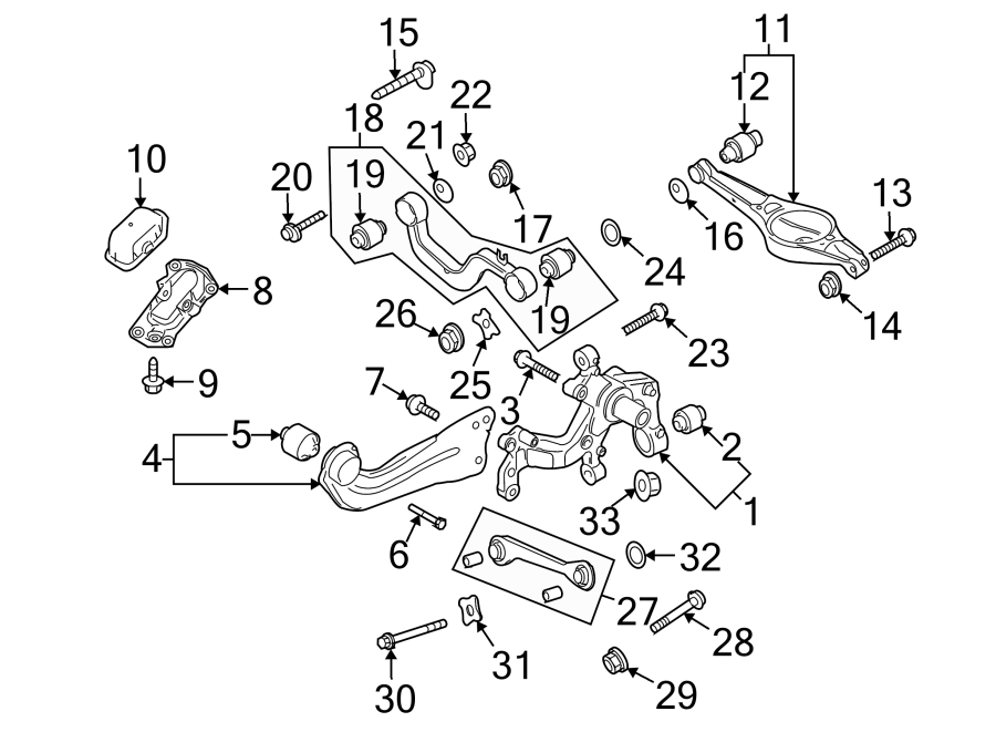 REAR SUSPENSION. SUSPENSION COMPONENTS.