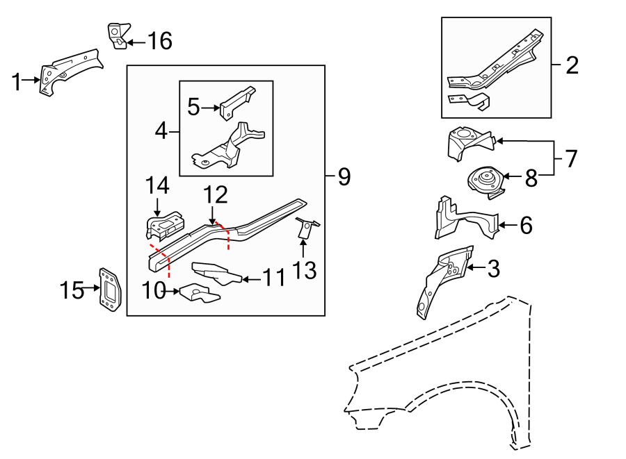 6FENDER. STRUCTURAL COMPONENTS & RAILS.https://images.simplepart.com/images/parts/motor/fullsize/9281125.png