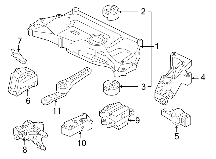 6ENGINE / TRANSAXLE. ENGINE & TRANS MOUNTING.https://images.simplepart.com/images/parts/motor/fullsize/9281220.png