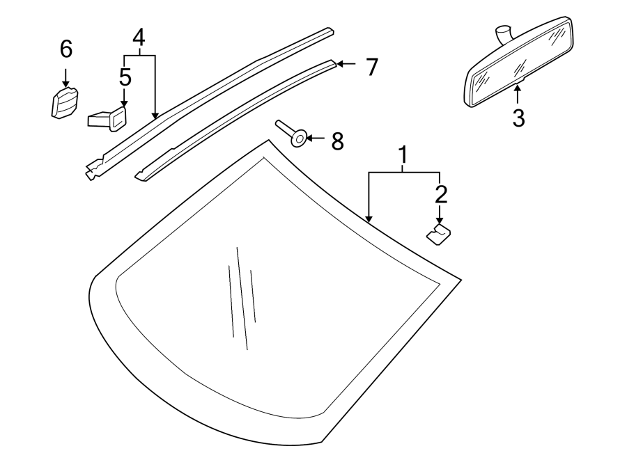 3WINDSHIELD. EXTERIOR TRIM. GLASS.https://images.simplepart.com/images/parts/motor/fullsize/9281320.png