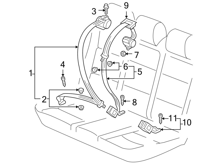 4RESTRAINT SYSTEMS. REAR SEAT BELTS.https://images.simplepart.com/images/parts/motor/fullsize/9281410.png