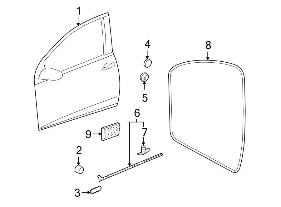 2FRONT DOOR. DOOR & COMPONENTS.https://images.simplepart.com/images/parts/motor/fullsize/9281505.png