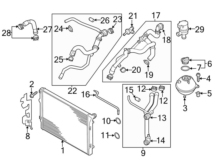 RADIATOR & COMPONENTS.