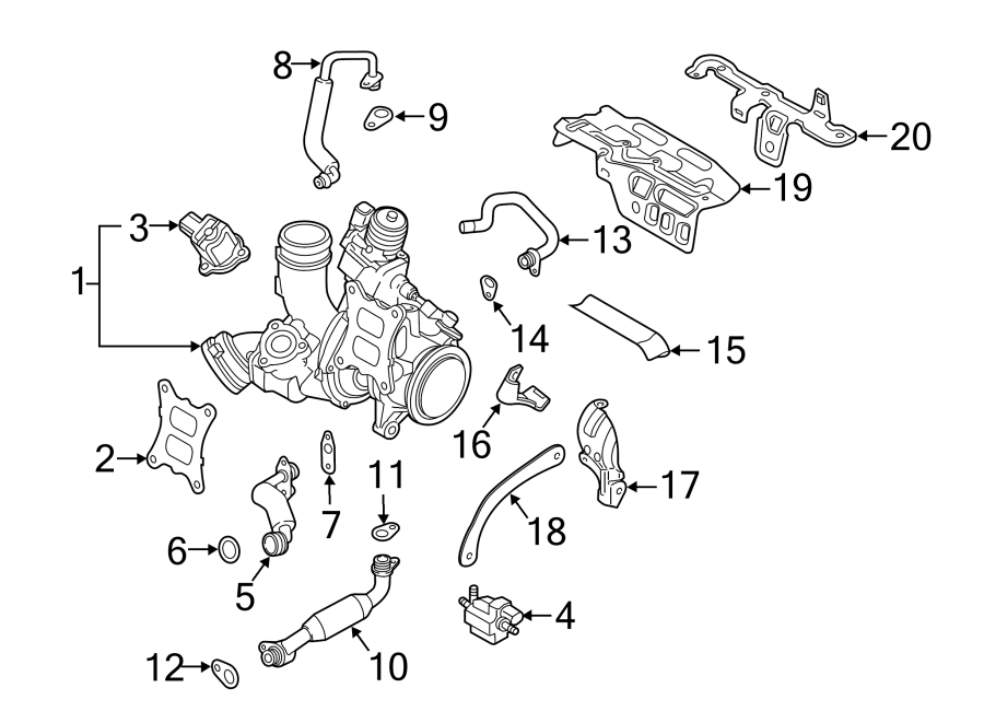 ENGINE / TRANSAXLE. TURBOCHARGER & COMPONENTS.