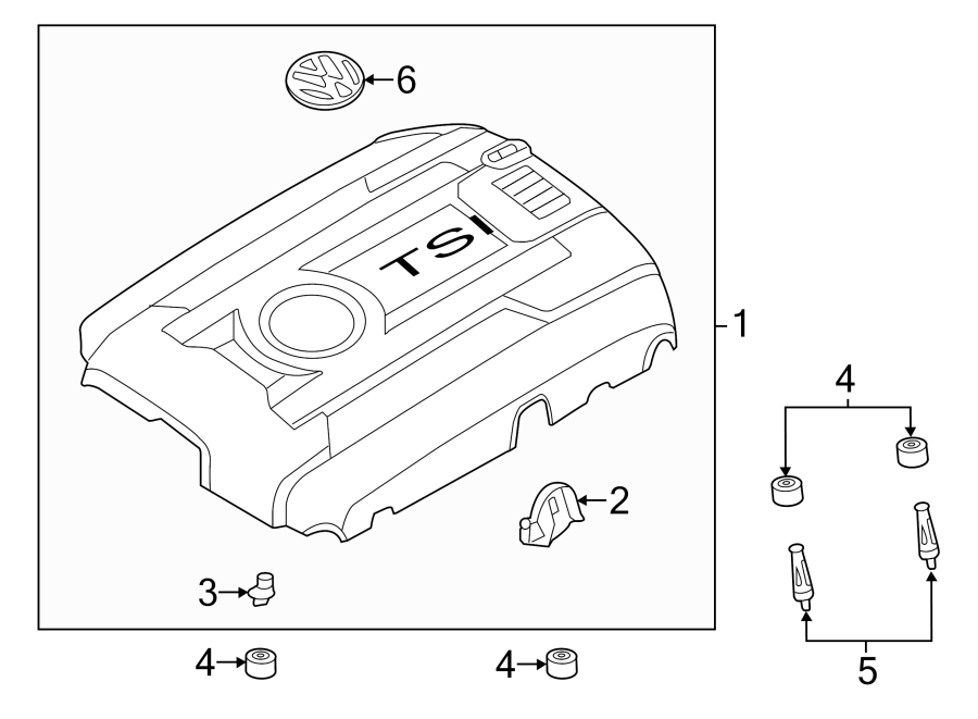 ENGINE / TRANSAXLE. ENGINE APPEARANCE COVER.