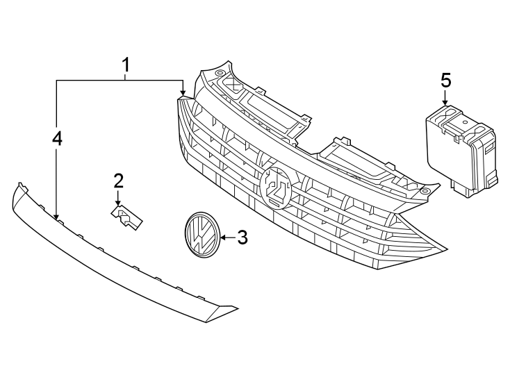 2Front bumper & grille. Grille & components.https://images.simplepart.com/images/parts/motor/fullsize/9284013.png