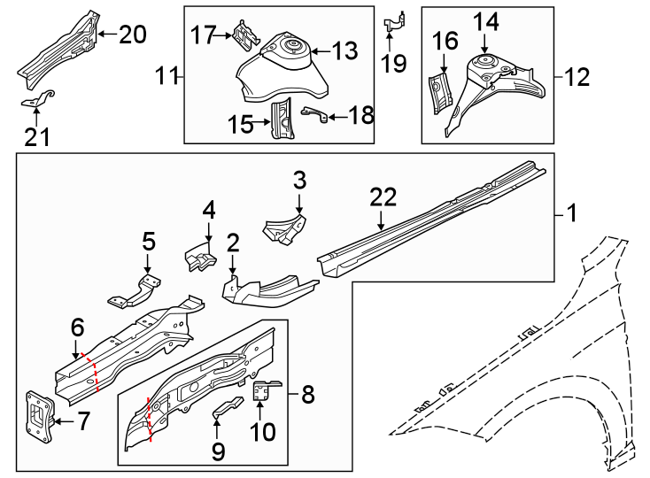 2FENDER. STRUCTURAL COMPONENTS & RAILS.https://images.simplepart.com/images/parts/motor/fullsize/9284115.png