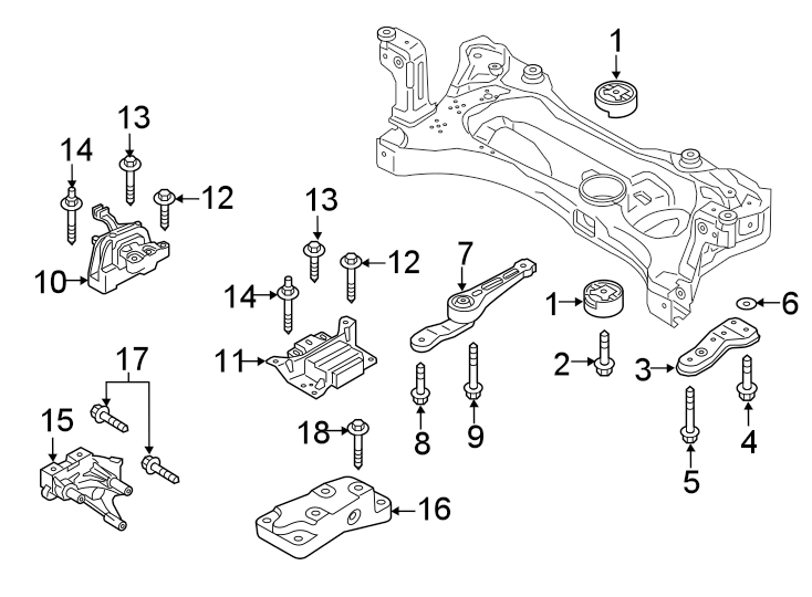 1ENGINE / TRANSAXLE. ENGINE & TRANS MOUNTING.https://images.simplepart.com/images/parts/motor/fullsize/9284226.png