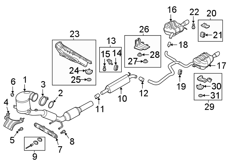 18EXHAUST SYSTEM. EXHAUST COMPONENTS.https://images.simplepart.com/images/parts/motor/fullsize/9284257.png