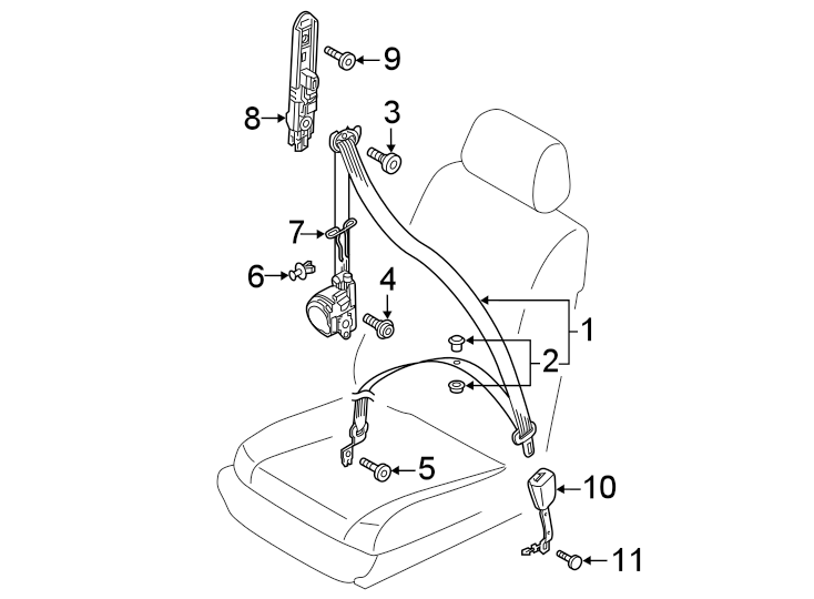 8RESTRAINT SYSTEMS. FRONT SEAT BELTS.https://images.simplepart.com/images/parts/motor/fullsize/9284435.png