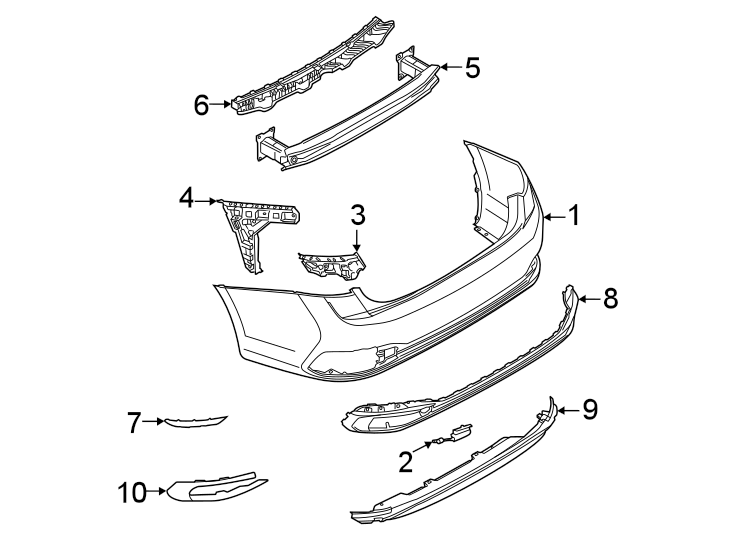 6Rear bumper. Bumper & components.https://images.simplepart.com/images/parts/motor/fullsize/9284715.png