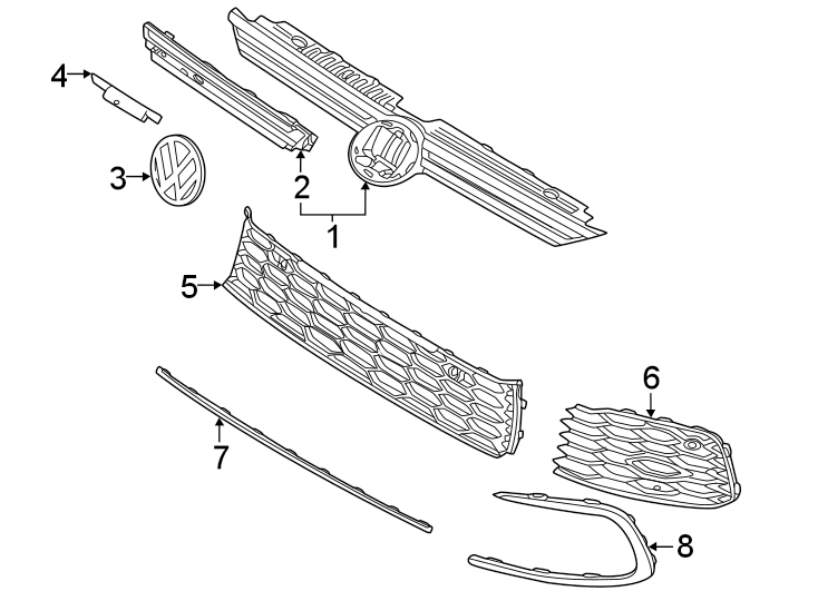 4Front bumper & grille. Grille & components.https://images.simplepart.com/images/parts/motor/fullsize/9285015.png