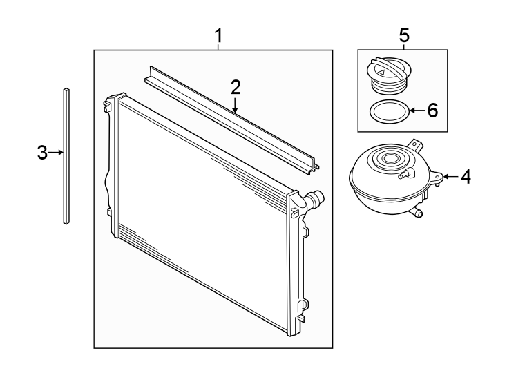 4Radiator & components.https://images.simplepart.com/images/parts/motor/fullsize/9285045.png