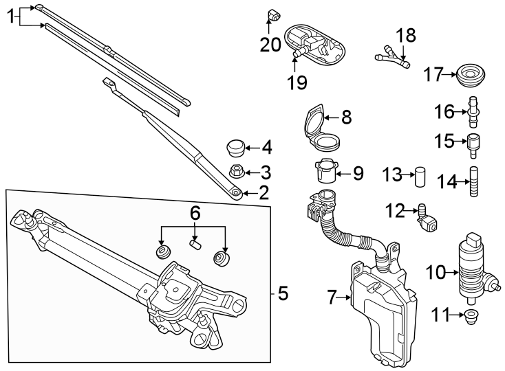 8Windshield. Wiper & washer components.https://images.simplepart.com/images/parts/motor/fullsize/9285320.png