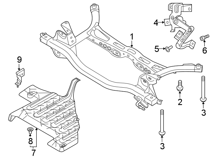 4Rear suspension. Suspension mounting.https://images.simplepart.com/images/parts/motor/fullsize/9285640.png