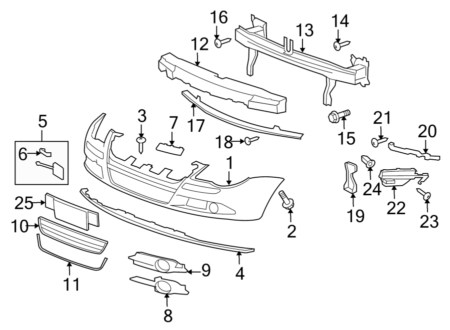 3FRONT BUMPER & GRILLE. BUMPER & COMPONENTS.https://images.simplepart.com/images/parts/motor/fullsize/9290005.png