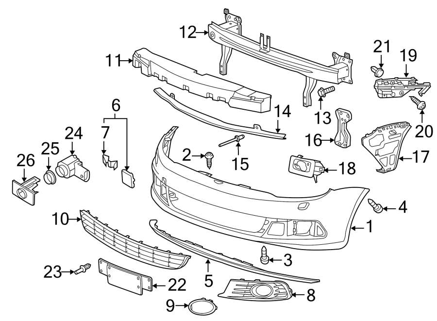 3FRONT BUMPER & GRILLE. BUMPER & COMPONENTS.https://images.simplepart.com/images/parts/motor/fullsize/9290007.png