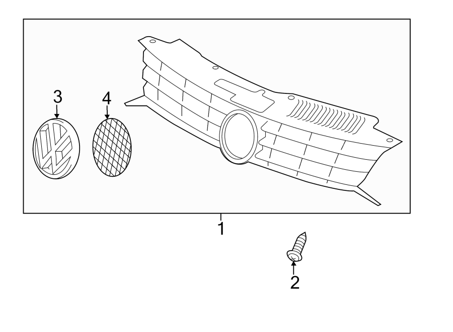 3FRONT BUMPER & GRILLE. GRILLE & COMPONENTS.https://images.simplepart.com/images/parts/motor/fullsize/9290011.png