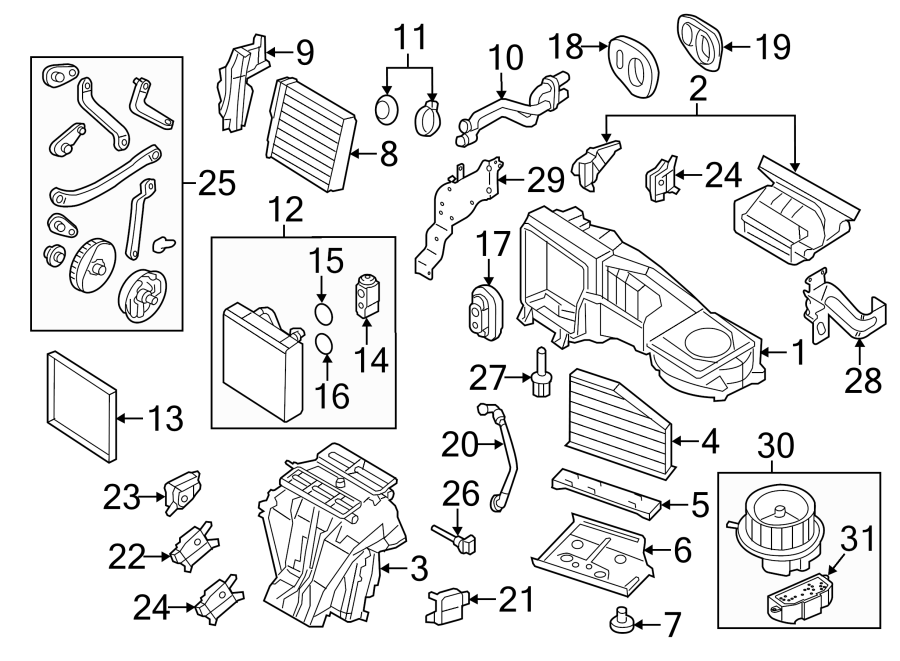 28AIR CONDITIONER & HEATER. EVAPORATOR & HEATER COMPONENTS.https://images.simplepart.com/images/parts/motor/fullsize/9290137.png