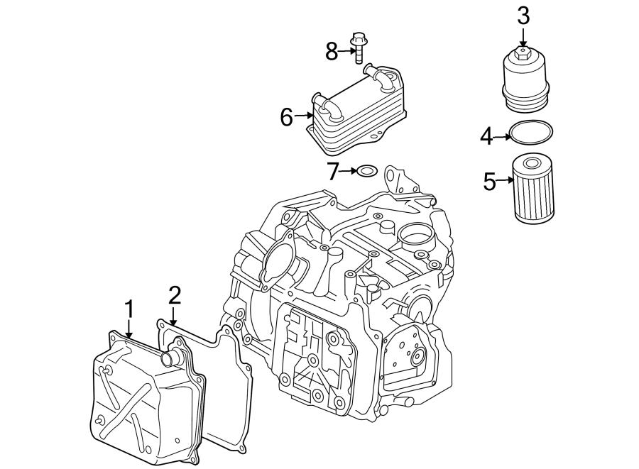 Full size assembly image of ENGINE / TRANSAXLE. TRANSAXLE PARTS. (1/1)