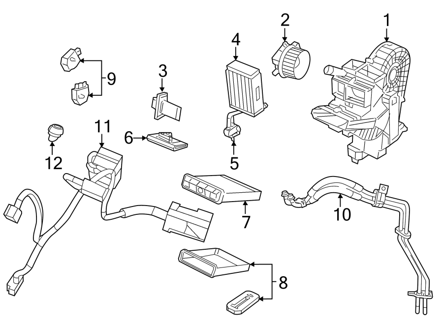 12Air conditioner & heater. Auxiliary ac & heater unit.https://images.simplepart.com/images/parts/motor/fullsize/9295125.png