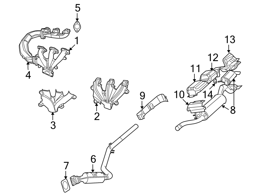 9EXHAUST SYSTEM. EXHAUST COMPONENTS. MANIFOLD.https://images.simplepart.com/images/parts/motor/fullsize/9295300.png